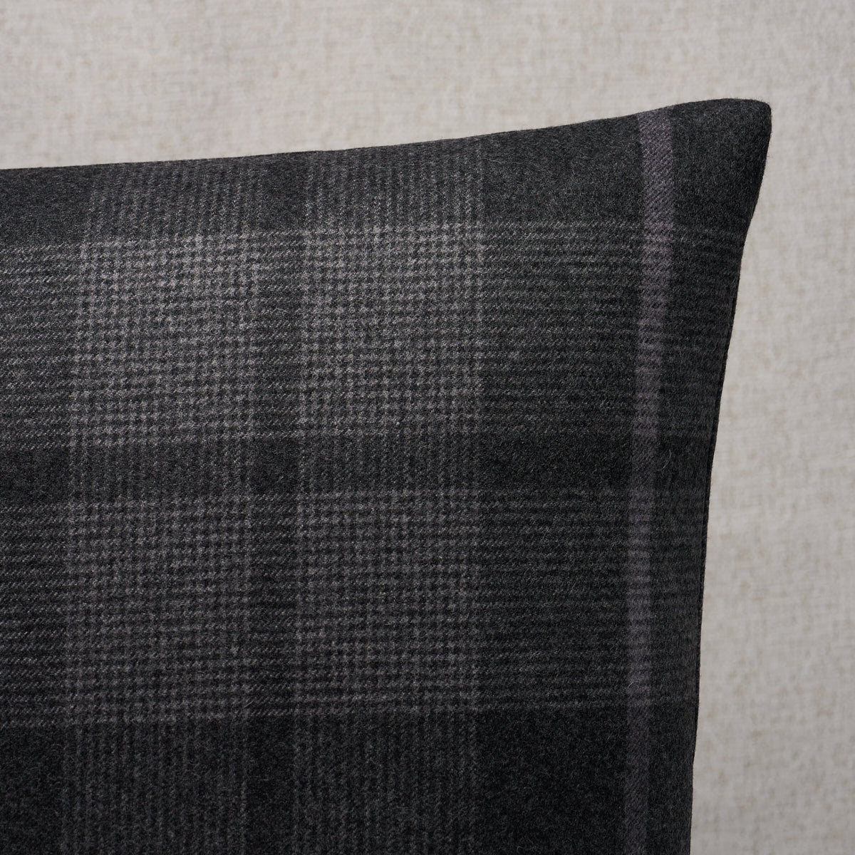 Purchase So6666106 | Montana Wool Plaid Pillow, Oxford Grey - Schumacher Pillows
