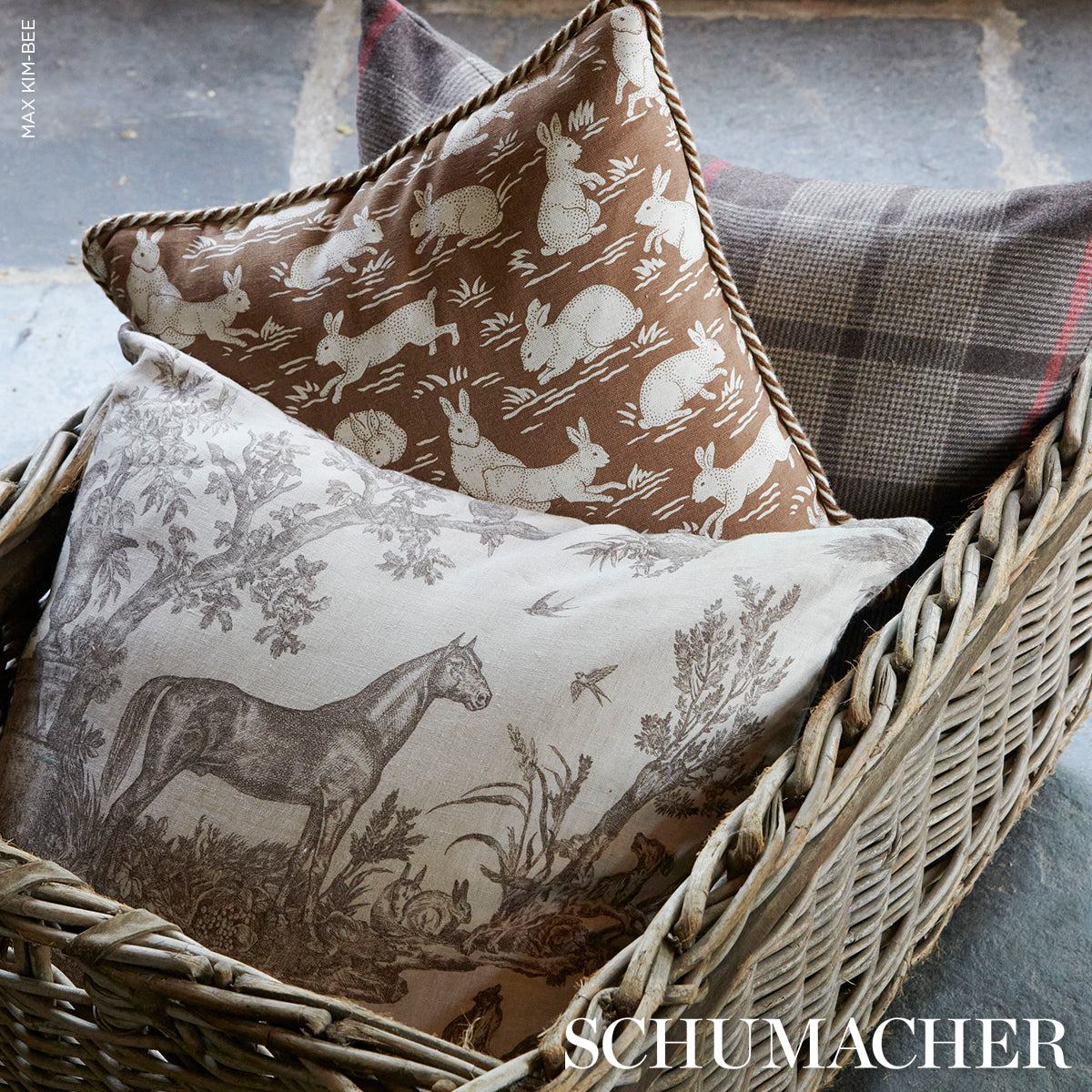 Purchase So6666205 | Montana Wool Plaid Pillow, Java - Schumacher Pillows