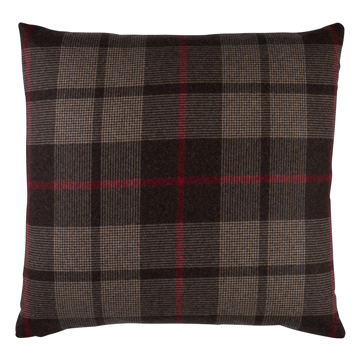 Purchase So6666205 | Montana Wool Plaid Pillow, Java - Schumacher Pillows