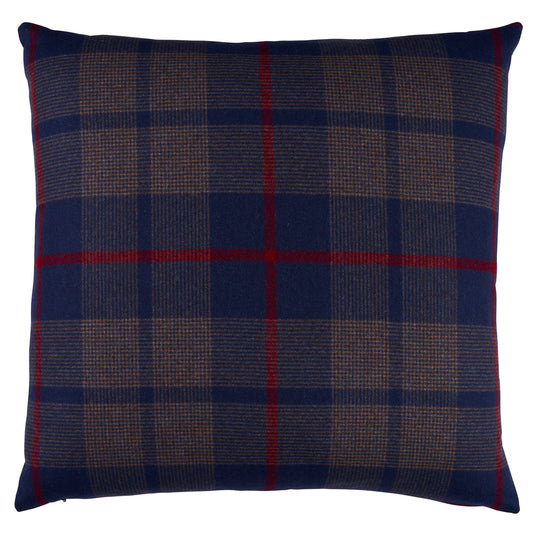 Purchase So6666304 | Montana Wool Plaid Pillow, Navy - Schumacher Pillows