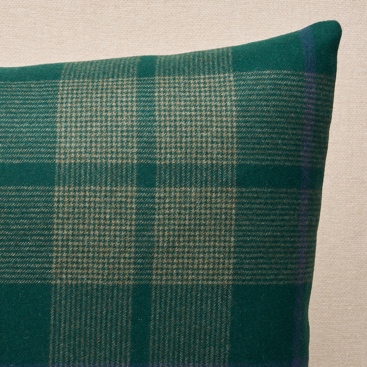 Purchase So6666606 | Montana Wool Plaid Pillow, Hunter - Schumacher Pillows