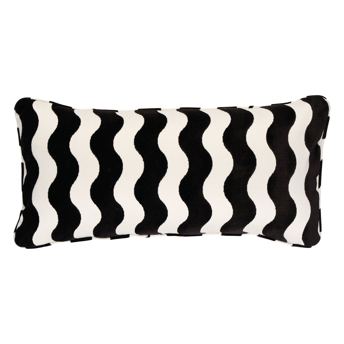 Purchase So6942018 | The Wave Pillow, Black - Schumacher Pillows