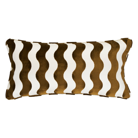 Purchase So6942118 | The Wave Pillow, Chocolate - Schumacher Pillows