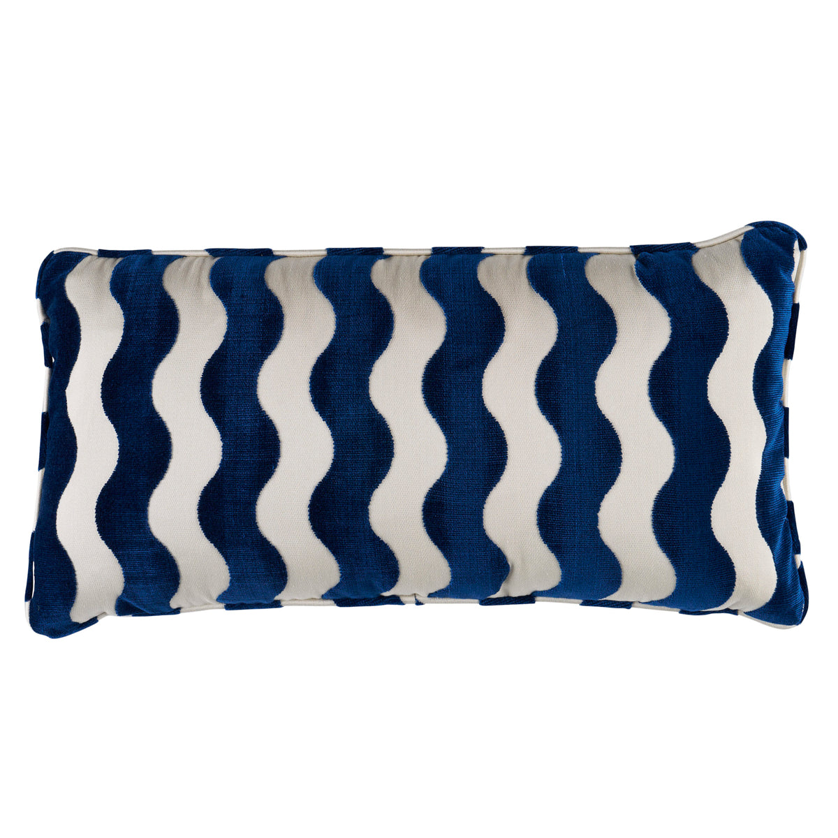 Purchase So6942318 | The Wave Pillow, Navy - Schumacher Pillows