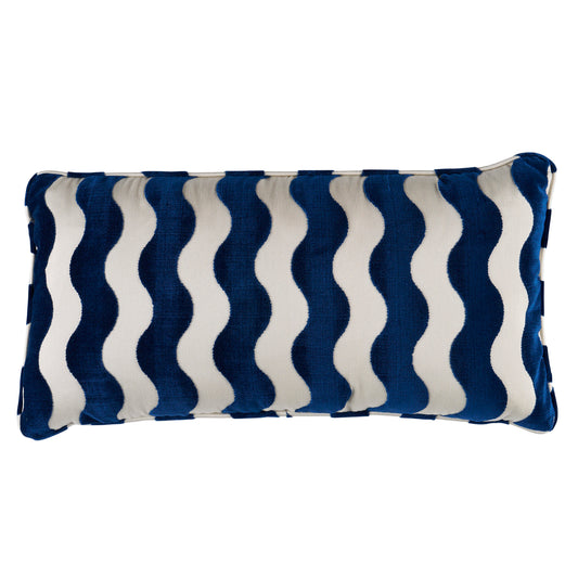 Purchase So6942318 | The Wave Pillow, Navy - Schumacher Pillows