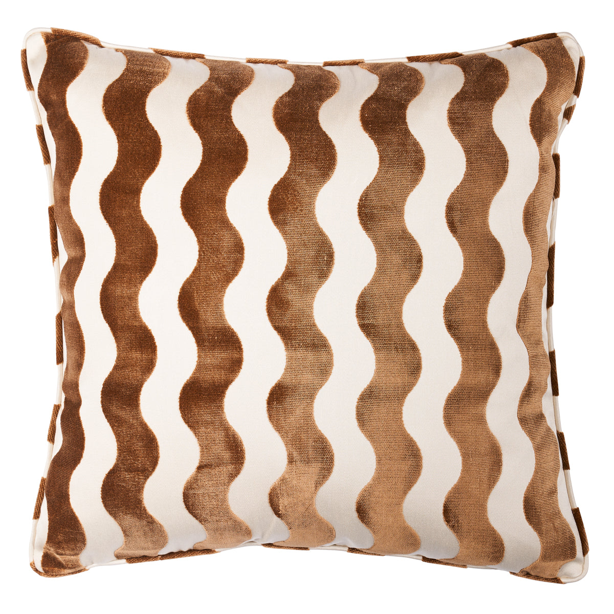 Purchase So6942606 | The Wave Pillow, Camel - Schumacher Pillows