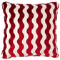 Purchase So6942705 | The Wave Velvet Pillow, Red - Schumacher Pillows
