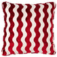Purchase So6942706 | The Wave Velvet Pillow, Red - Schumacher Pillows