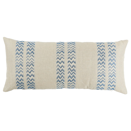 Purchase So6997128 | Kudu Stripe Pillow, Blue - Schumacher Pillows