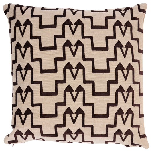 Purchase So7124405 | Turkish Step Pillow, Brown - Schumacher Pillows