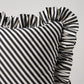 Purchase So7134005 | Brigitte Stripe Pillow, Black - Schumacher Pillows
