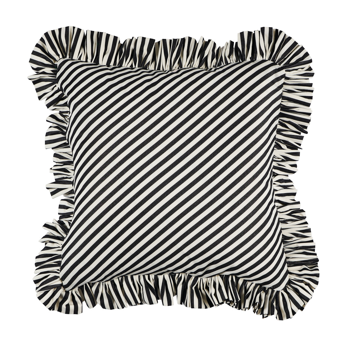 Purchase So7134006 | Brigitte Stripe Pillow, Black - Schumacher Pillows