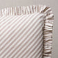 Purchase So7134302 | Brigitte Stripe Pillow, Taupe - Schumacher Pillows