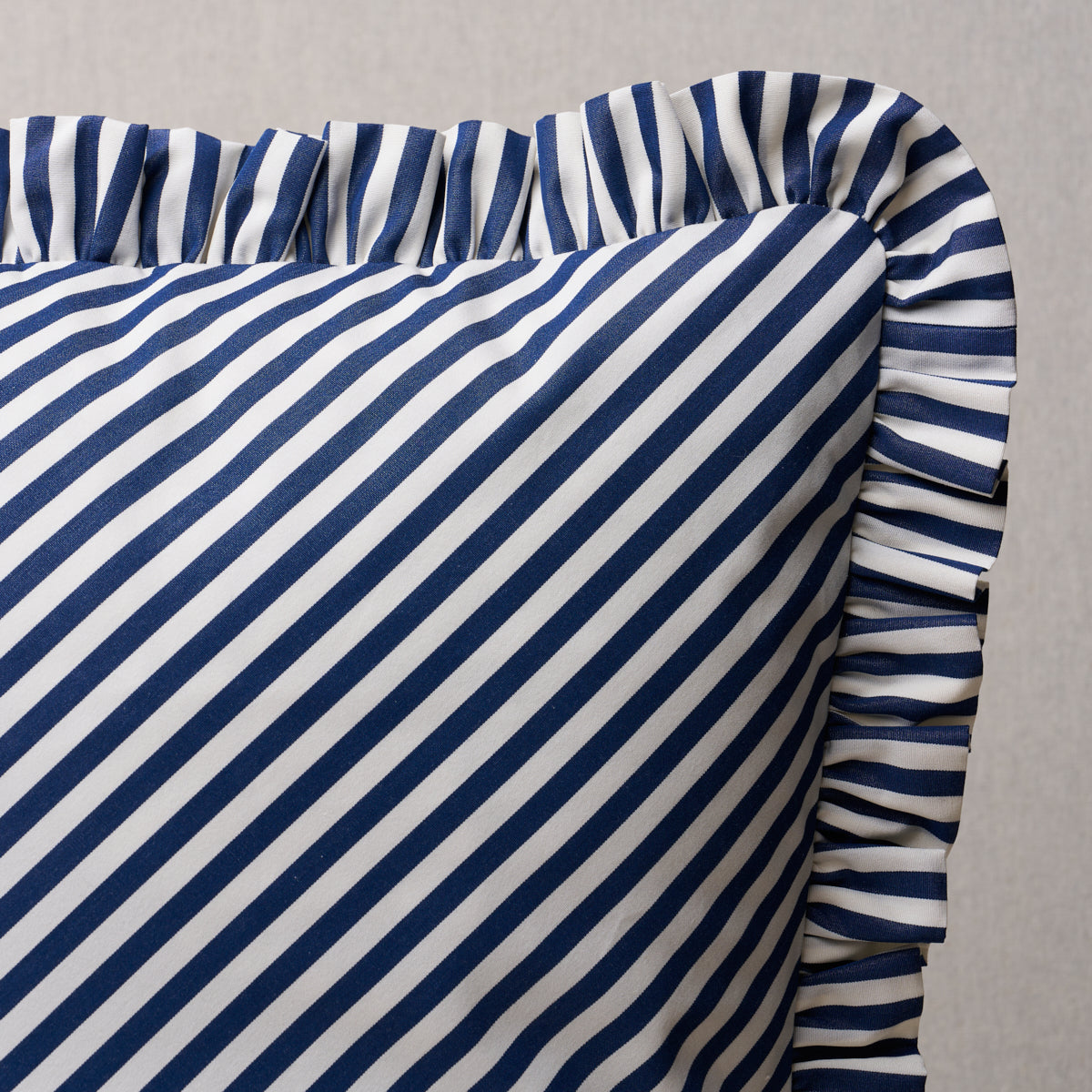 Purchase So7134403 | Brigitte Stripe Pillow, Navy - Schumacher Pillows