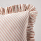 Purchase So7134605 | Brigitte Stripe Pillow, Blush - Schumacher Pillows