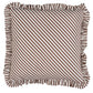 Purchase So7134702 | Brigitte Stripe Pillow, Brown - Schumacher Pillows