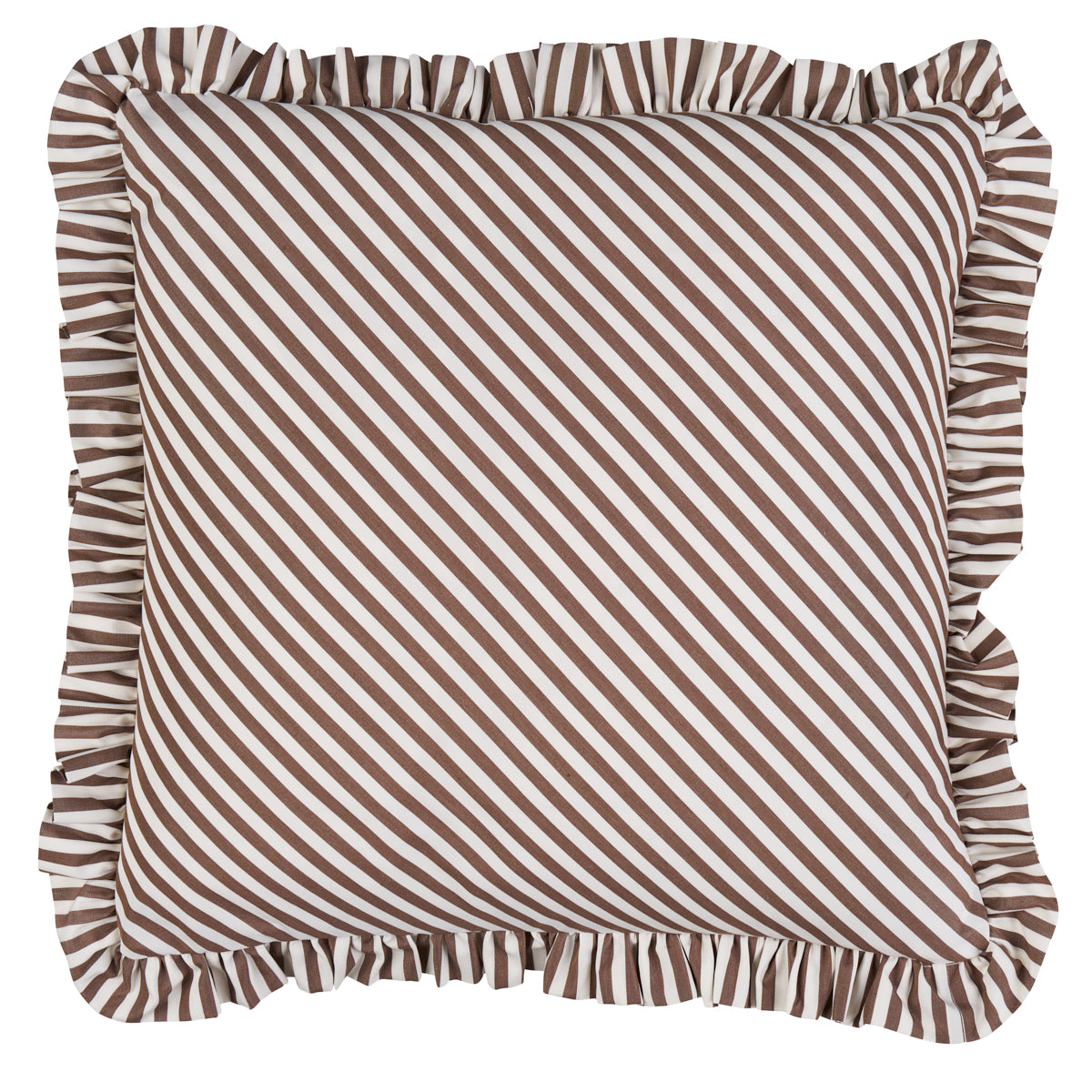 Purchase So7134703 | Brigitte Stripe Pillow, Brown - Schumacher Pillows