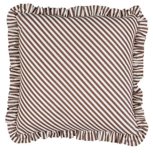 Purchase So7134704 | Brigitte Stripe Pillow, Brown - Schumacher Pillows