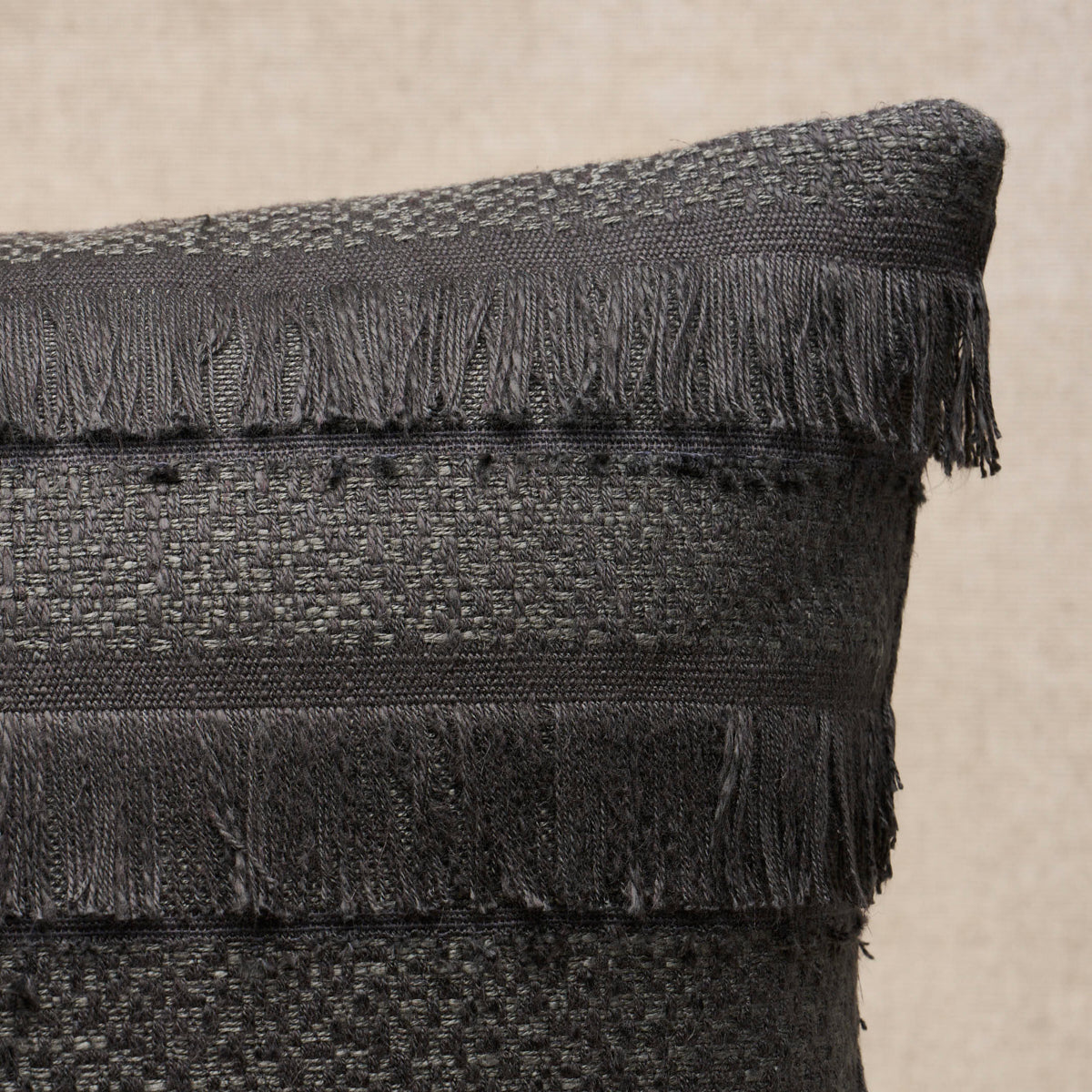 Purchase So7265204 | Acadia Pillow, Charcoal - Schumacher Pillows