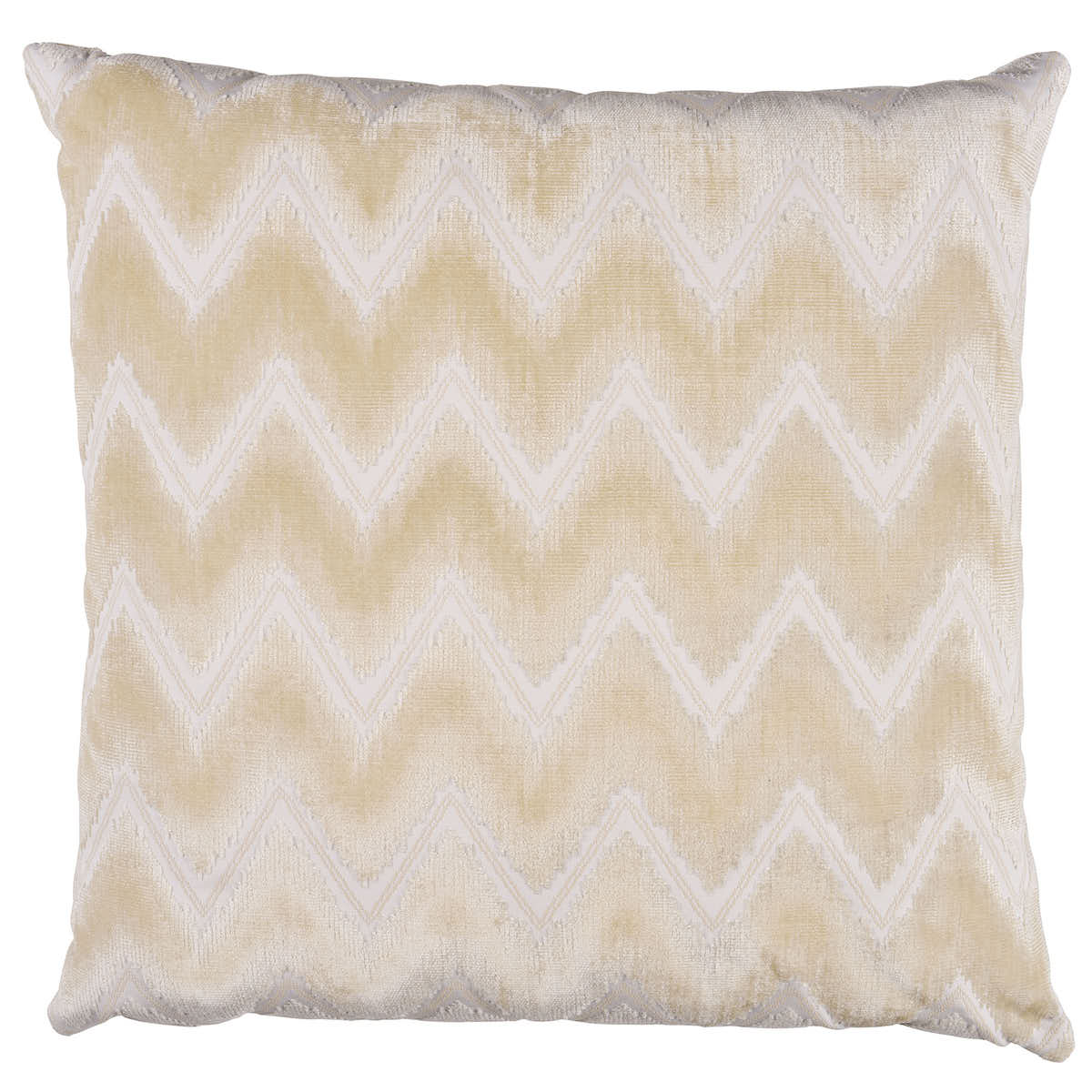 Purchase So7284404 | Chevron Velvet Pillow, Champagne - Schumacher Pillows