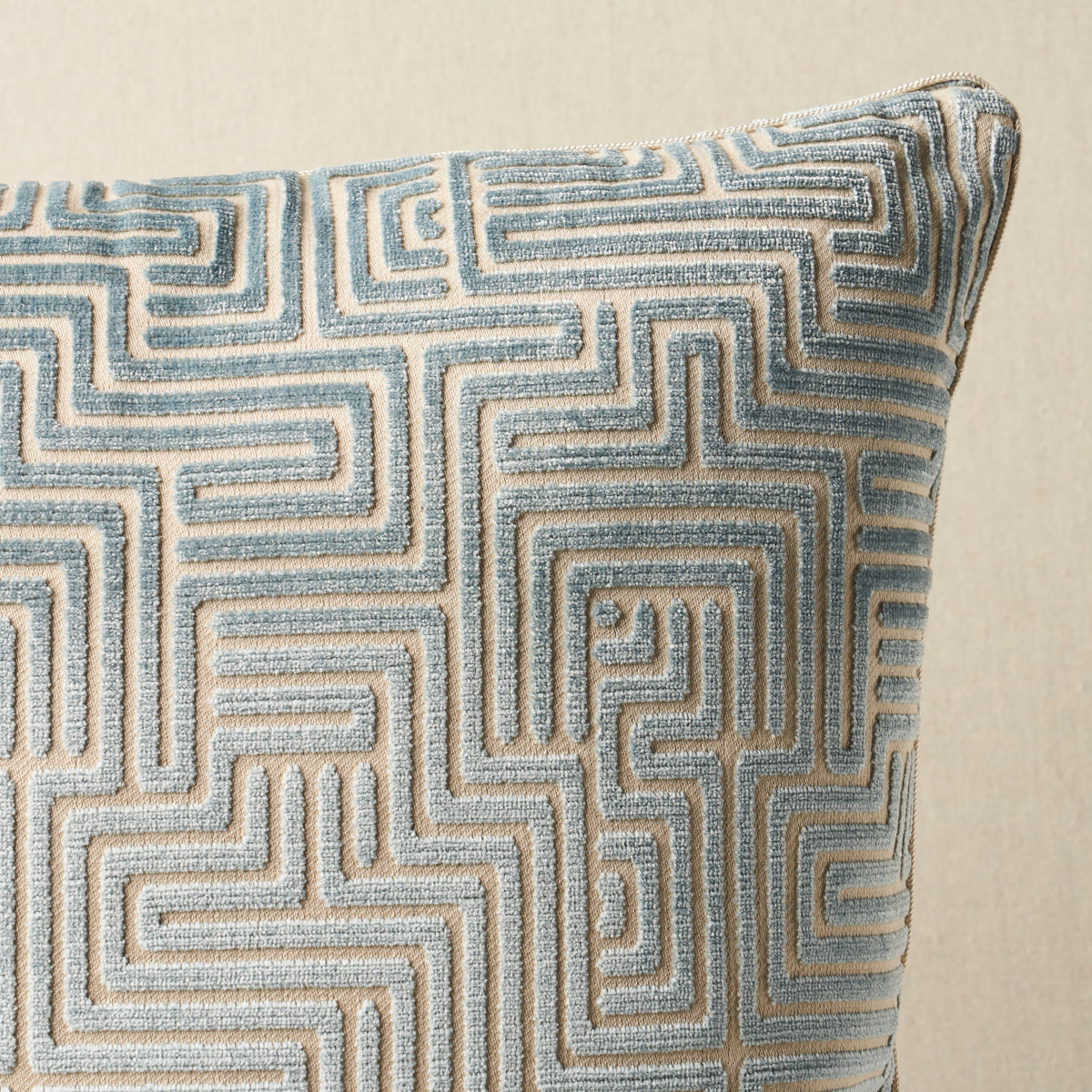 Purchase So7295404 | Lisboa Velvet Pillow, Sky - Schumacher Pillows