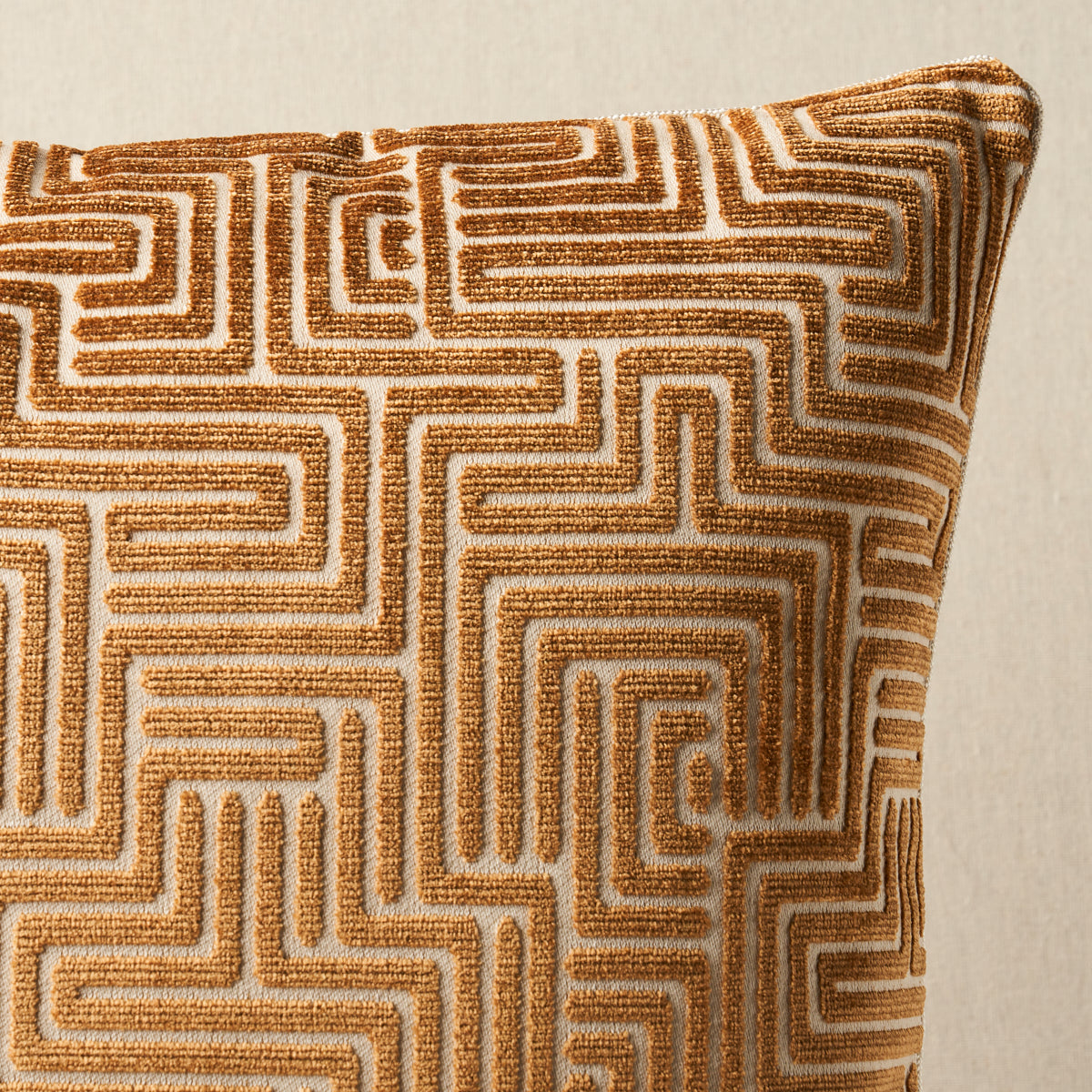 Purchase So7295506 | Lisboa Velvet Pillow, Gold - Schumacher Pillows