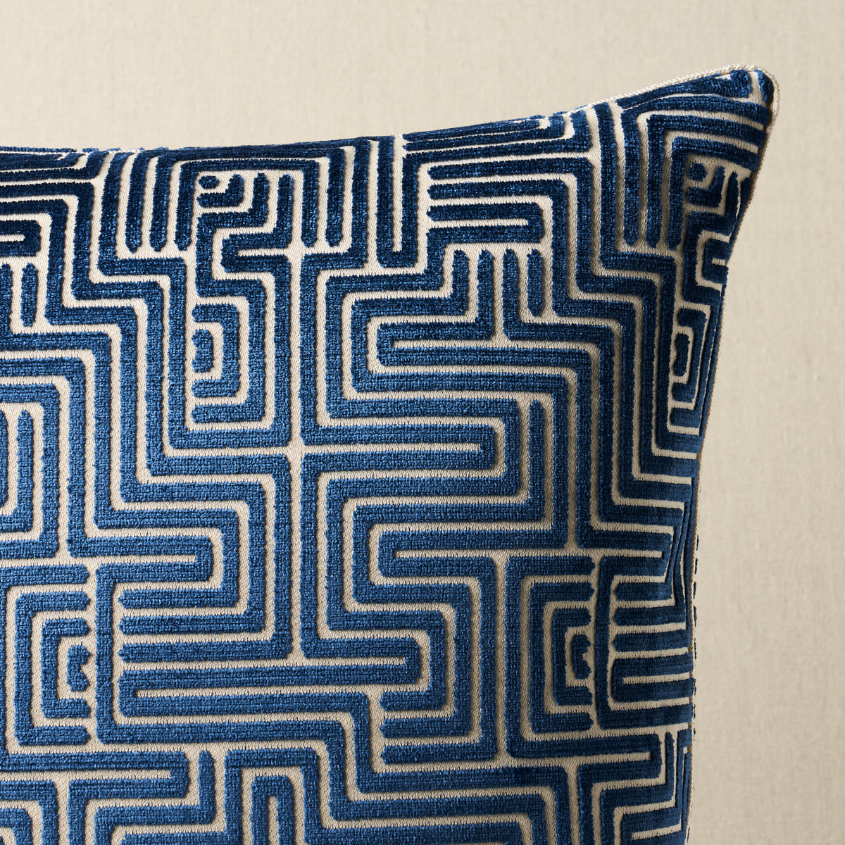 Purchase So7295804 | Lisboa Velvet Pillow, Midnight Blue - Schumacher Pillows