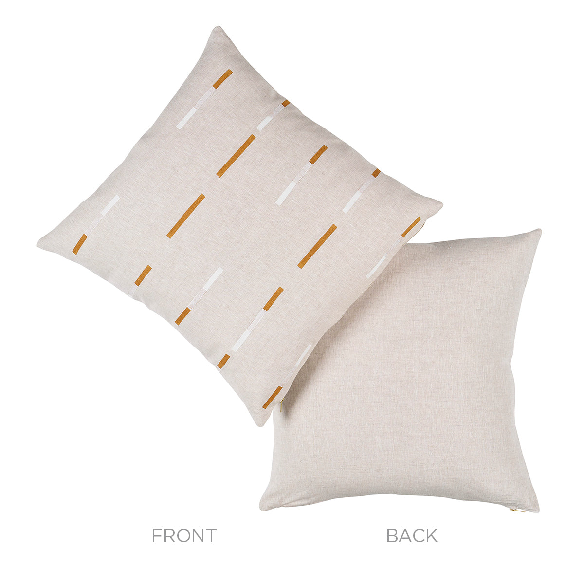 Purchase So7403006 | Overlapping Dashes Pillow, Brown & White - Schumacher Pillows
