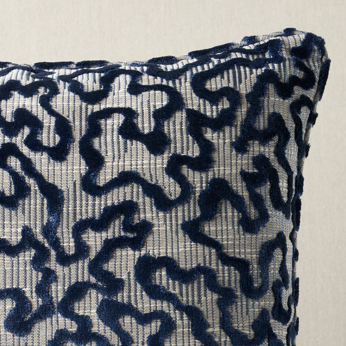 Purchase So7522204 | Janis Velvet Pillow, Blue - Schumacher Pillows