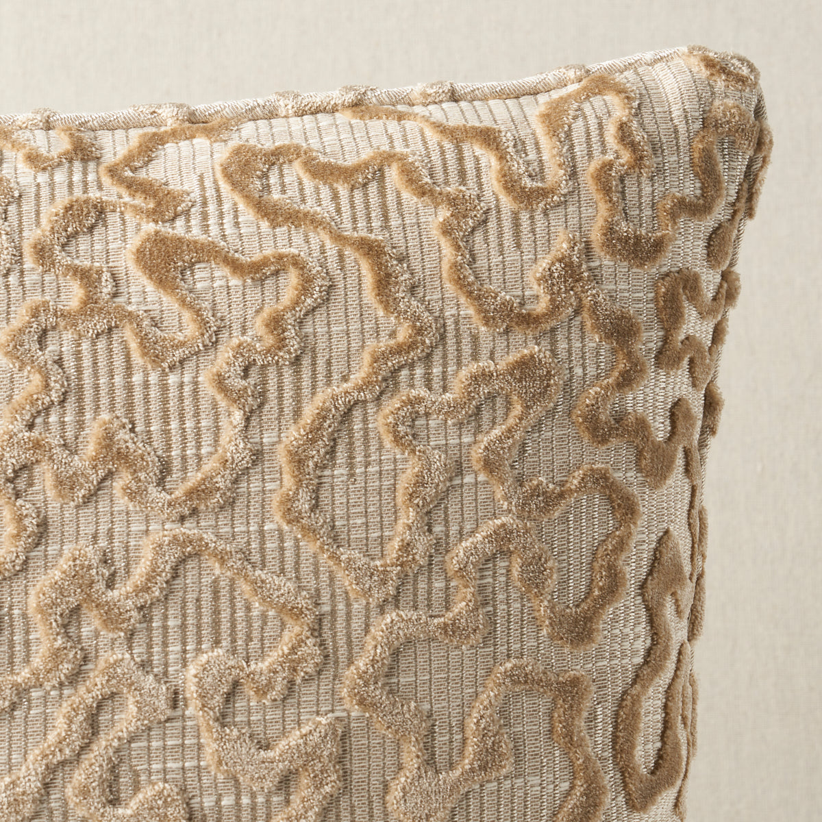 Purchase So7522404 | Janis Velvet Pillow, Champagne - Schumacher Pillows