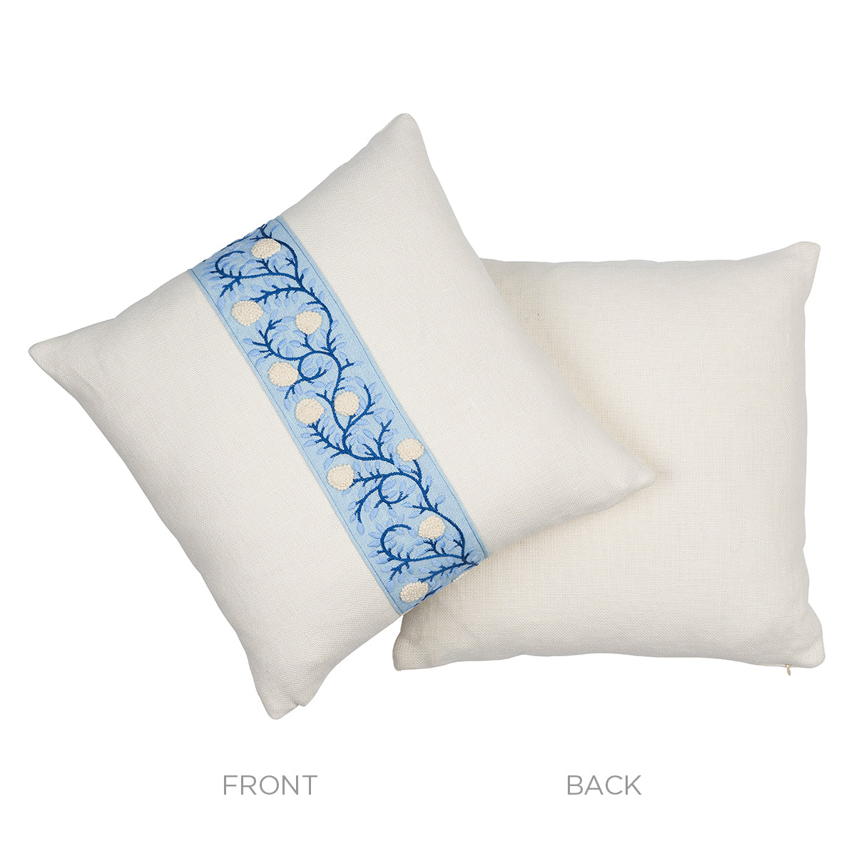 Purchase So7629403 | Ashoka Pillow, Ivory & Blue - Schumacher Pillows