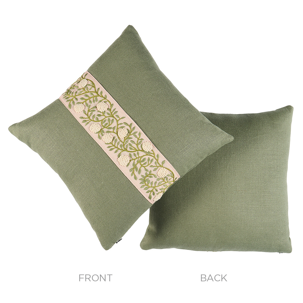 Purchase So7629604 | Ashoka Pillow, Leaf & Blush - Schumacher Pillows