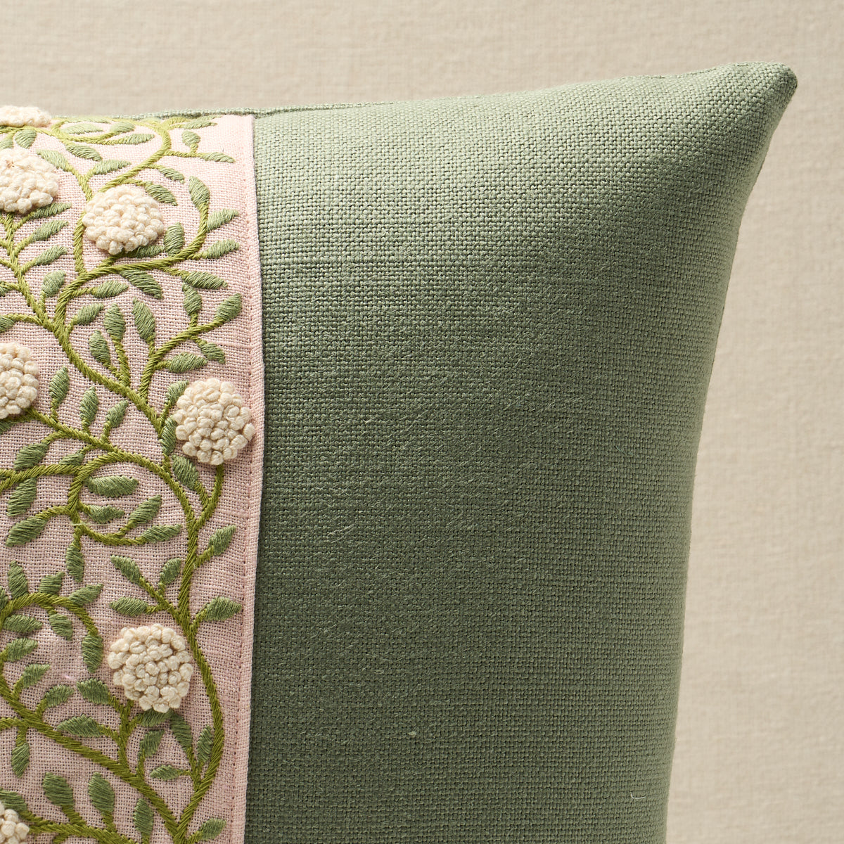 Purchase So7629604 | Ashoka Pillow, Leaf & Blush - Schumacher Pillows