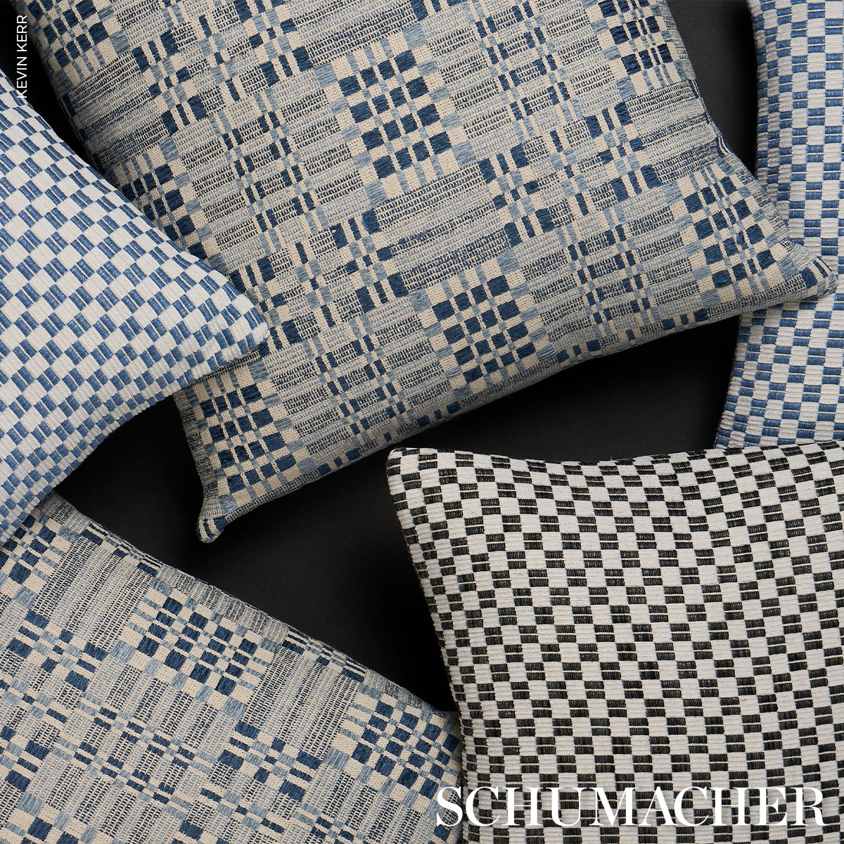 Purchase So7674004 | Elkhart Pillow, Blue - Schumacher Pillows