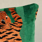 Purchase So7723304 | Jokhang Tiger Velvet Pillow, Green - Schumacher Pillows