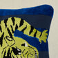 Purchase So7723415 | Jokhang Tiger Velvet Pillow, Blue - Schumacher Pillows