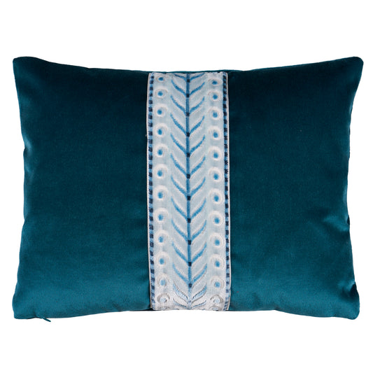Purchase So7762312 | Marion Velvet Pillow, Prussian - Schumacher Pillows