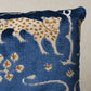 Purchase So8008212 | Woodland Leopard Velvet Pillow, Sapphire - Schumacher Pillows