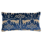 Purchase So8008218 | Woodland Leopard Velvet Pillow, Sapphire - Schumacher Pillows