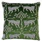Purchase So8008404 | Woodland Leopard Velvet Pillow, Emerald - Schumacher Pillows