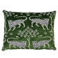 Purchase So8008412 | Woodland Leopard Velvet Pillow, Emerald - Schumacher Pillows