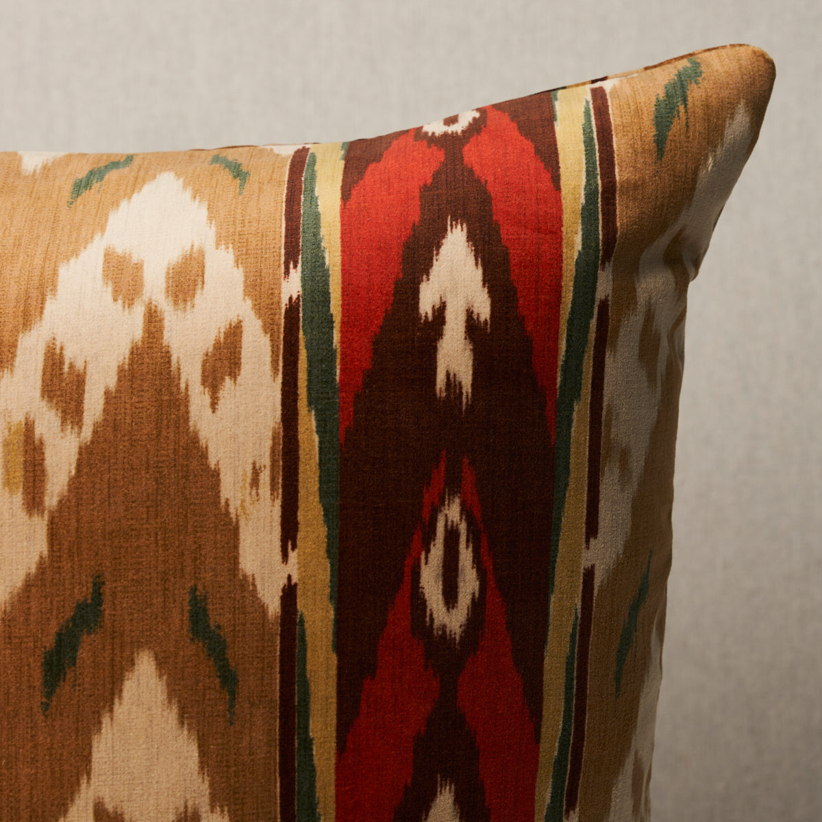 Purchase So8024006 | Samar Ikat Velvet Pillow, Gold - Schumacher Pillows