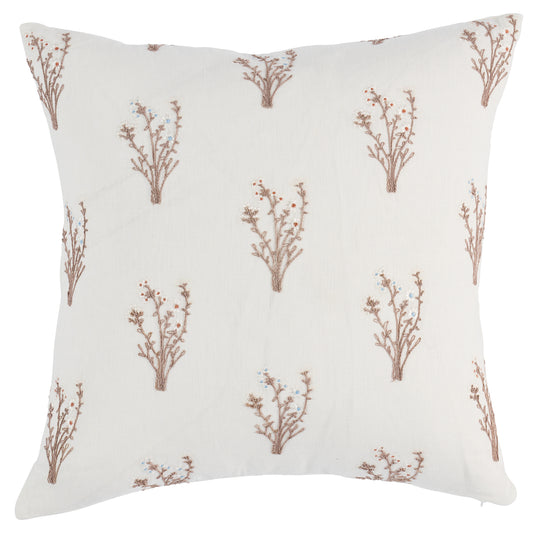 Purchase So8040106 | Stora Embroidery Pillow, Ivory - Schumacher Pillows