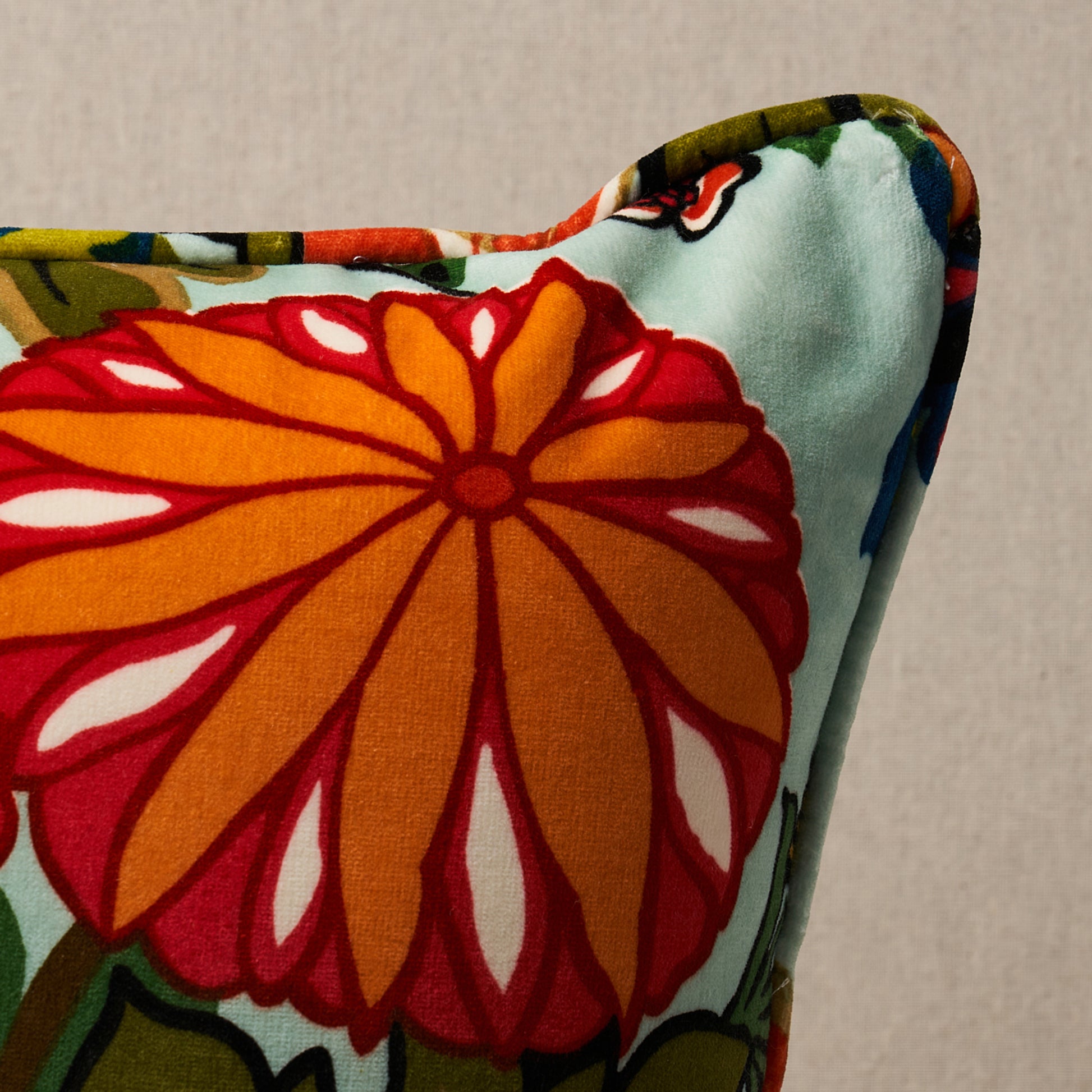 Purchase So8117004 | Chiang Mai Dragon Velvet Pillow, Aquamarine - Schumacher Pillows