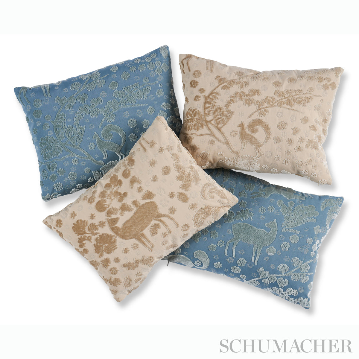 Purchase So8131011 | Arbor Forest Pillow, Slate Blue - Schumacher Pillows