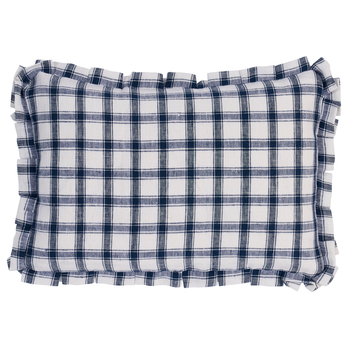 Purchase So8145113 | Crawford Check Pillow, Indigo - Schumacher Pillows