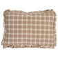 Purchase So8145313 | Crawford Check Pillow, Flax - Schumacher Pillows