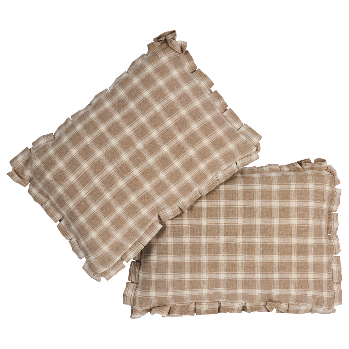 Purchase So8145314 | Crawford Check Pillow, Flax - Schumacher Pillows