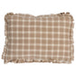 Purchase So8145314 | Crawford Check Pillow, Flax - Schumacher Pillows