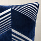 Purchase So8157105 | Jessie Cut Velvet Pillow, Navy On White - Schumacher Pillows